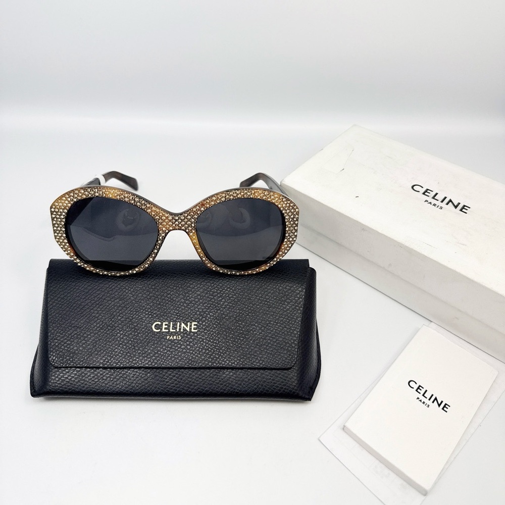CELINE
53MM Crystal-Embellished Round Sunglasses - Picture 12 of 13